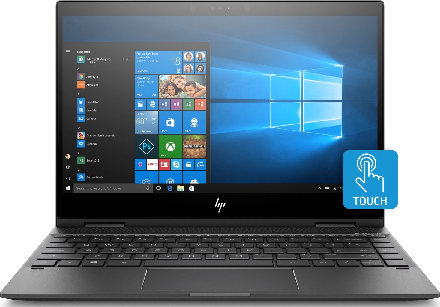 HP Envy x360 (4TV80EA) 8 GB RAM/ 512 GB M.2 PCIe/ Win10H kaina ir informacija | Nešiojami kompiuteriai | pigu.lt