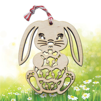Подвесной Пасхальный заяц цена и информация | Праздничные декорации | pigu.lt