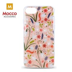 Mocco Spring Case Silicone Back Case for Apple iPhone X / XS Pink ( White Snowdrop ) kaina ir informacija | Telefono dėklai | pigu.lt