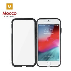 Mocco Double Side Case 360 Двухсторонний Чехол из Алюминия для телефона с защитным стеклом для Apple iPhone X / XS Прозрачный - Черный цена и информация | Чехлы для телефонов | pigu.lt