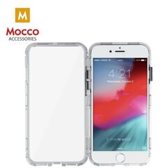 Mocco Double Side Case 360 Двухсторонний Чехол из Алюминия для телефона с защитным стеклом для Apple iPhone 6 / 6S Прозрачный - Серебрянный цена и информация | Чехлы для телефонов | pigu.lt