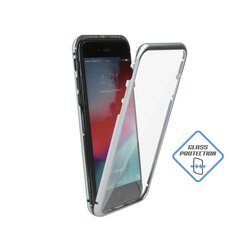 Mocco Double Side Case 360 Двухсторонний Чехол из Алюминия для телефона с защитным стеклом для Apple iPhone 6 / 6S Прозрачный - Серебрянный цена и информация | Чехлы для телефонов | pigu.lt