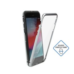 Mocco Double Side Aluminum Case 360 With Tempered Glass For Apple iPhone 6 / 6S Transparent - Silver kaina ir informacija | Telefono dėklai | pigu.lt