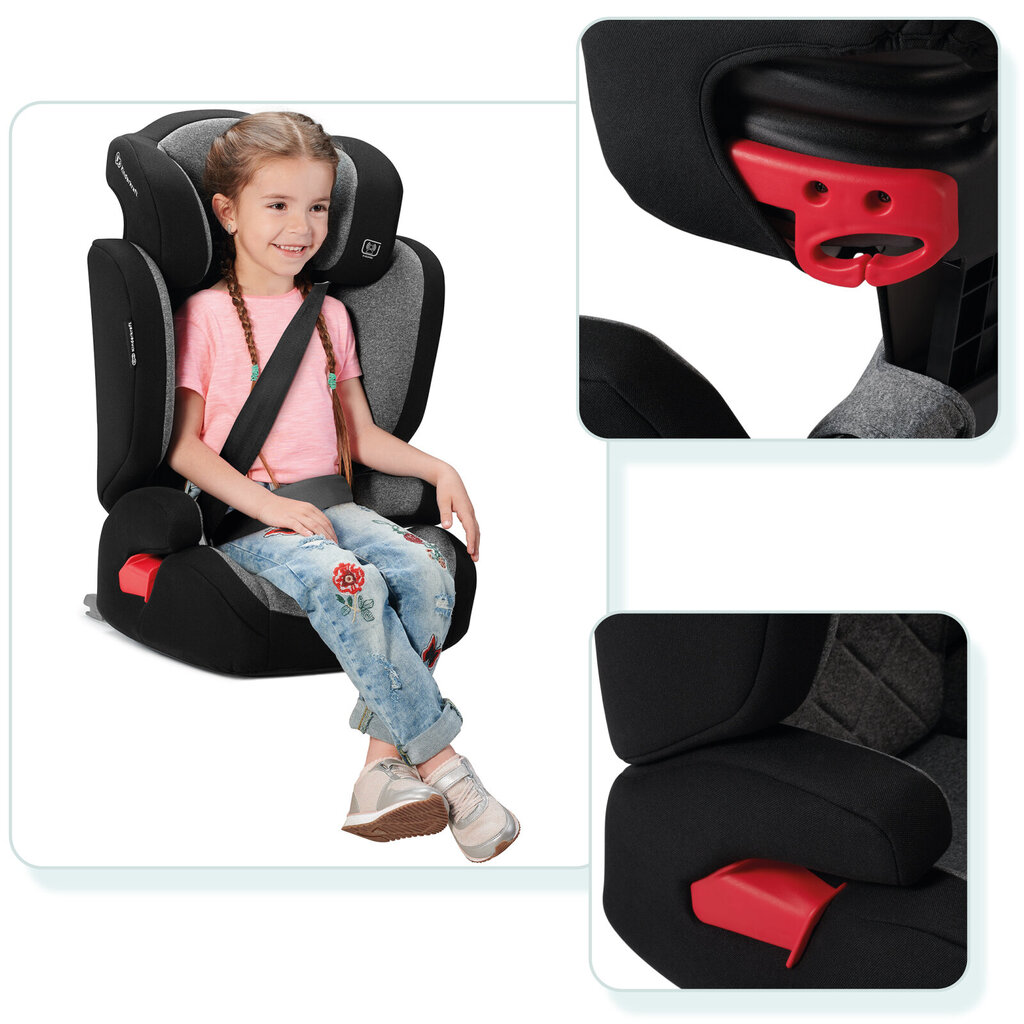 Automobilinė kėdutė KinderKraft Xpand, 15-36 kg, black kaina ir informacija | Autokėdutės | pigu.lt