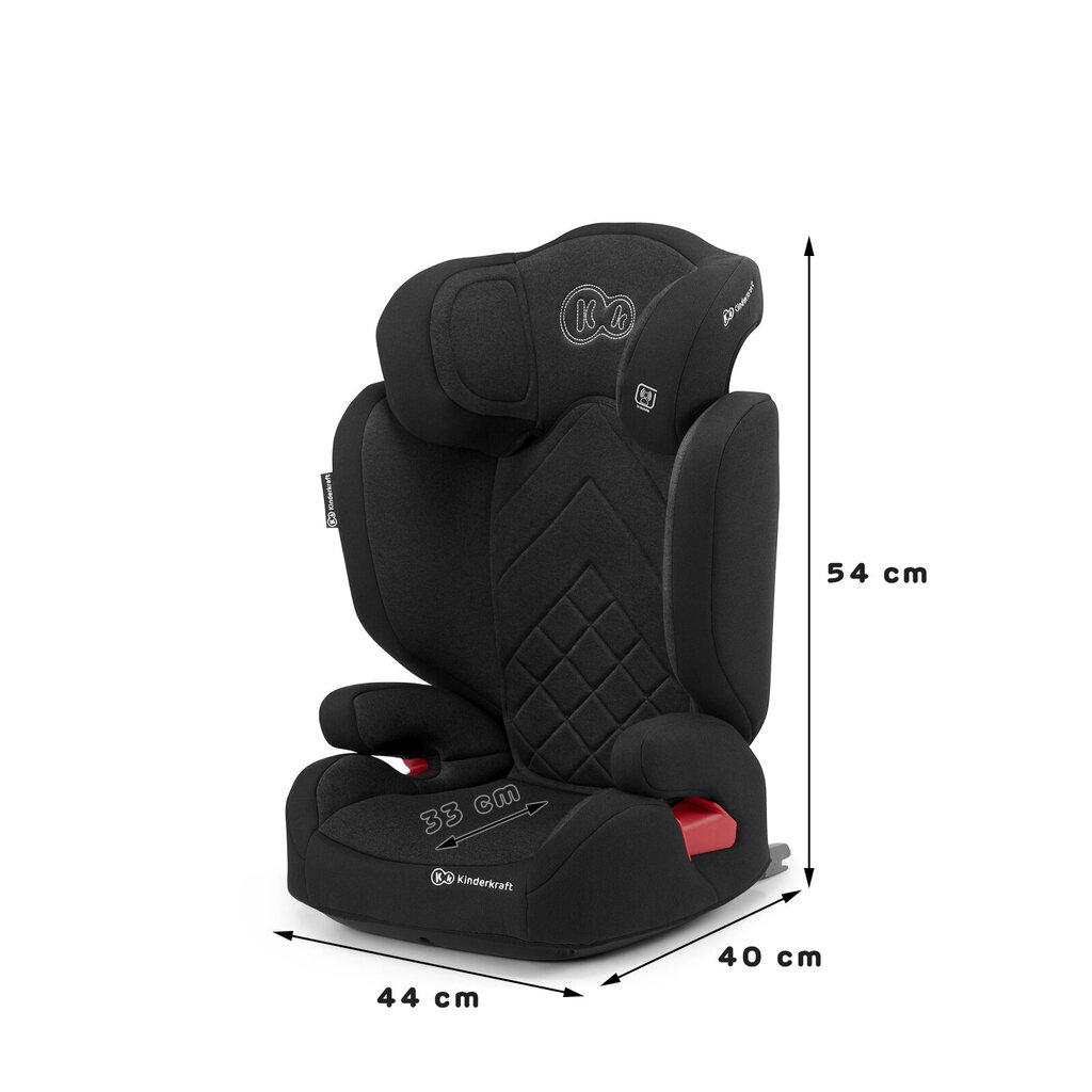 Automobilinė kėdutė KinderKraft Xpand, 15-36 kg, black kaina ir informacija | Autokėdutės | pigu.lt