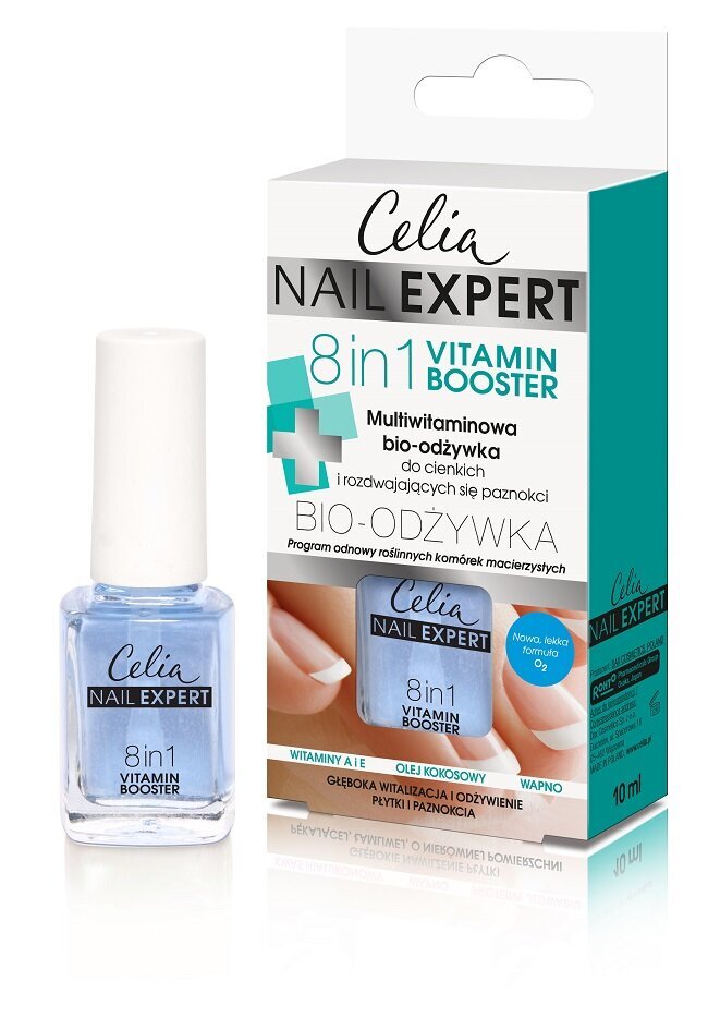 Multivitamininis bio-nagų kondicionierius Celia Nail Expert 8in1, 10ml kaina ir informacija | Nagų lakai, stiprintojai | pigu.lt