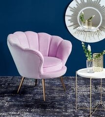 Fotelis Halmar Amorino, rožinės/auksinės spalvos kaina ir informacija | Svetainės foteliai | pigu.lt