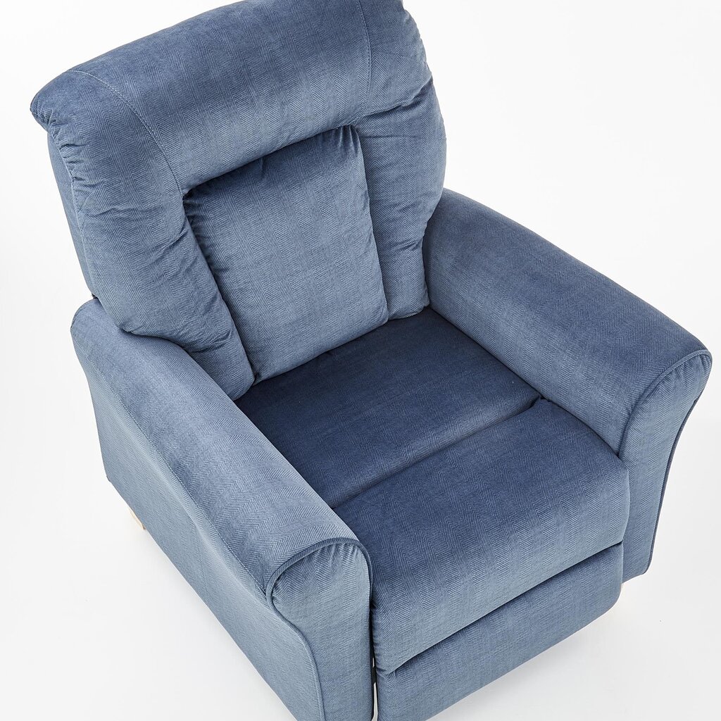 Fotelis Halmar Bard, mėlynas kaina ir informacija | Svetainės foteliai | pigu.lt