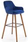 Baro kėdė Halmar H93, mėlynos/ąžuolo spalvos цена и информация | Virtuvės ir valgomojo kėdės | pigu.lt