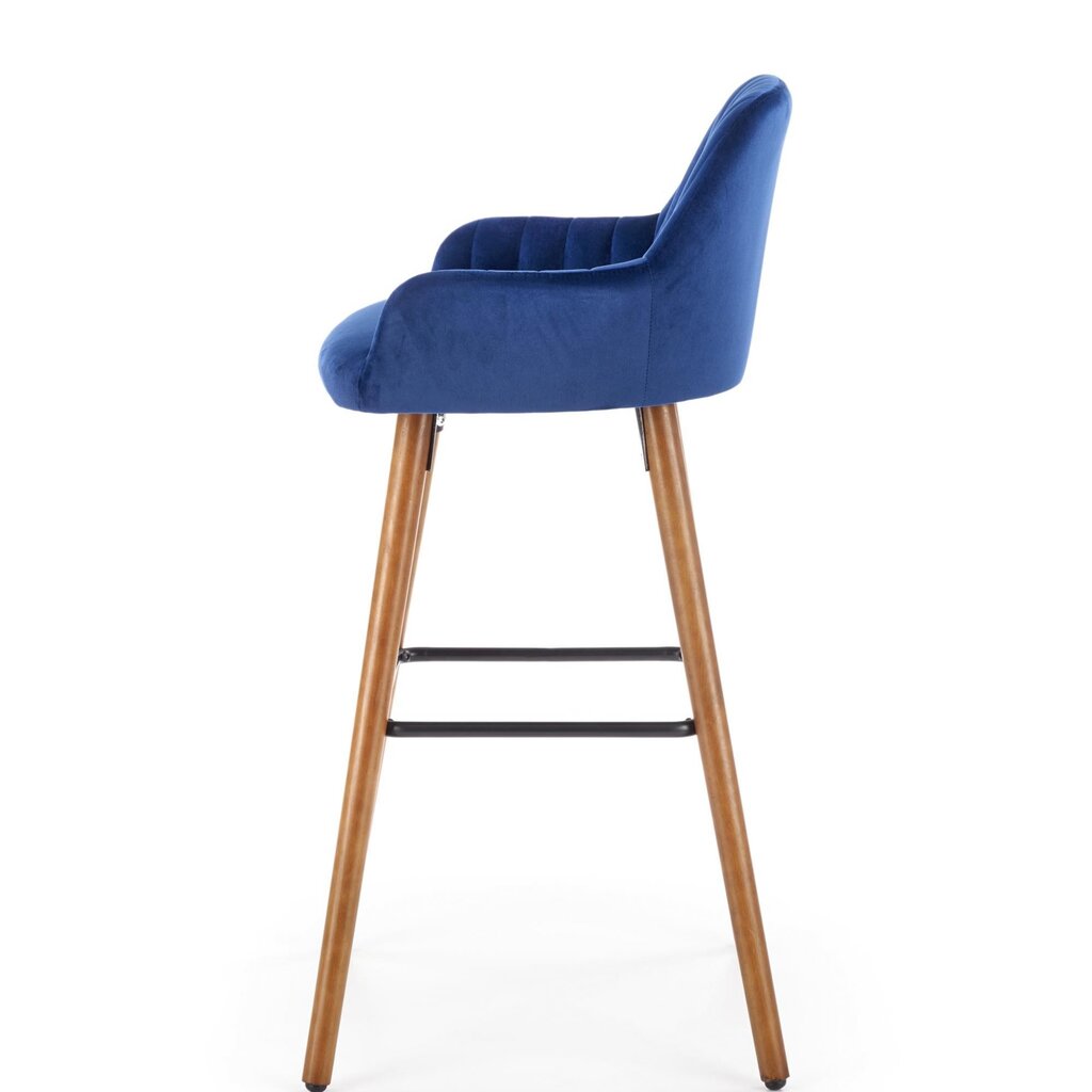 Baro kėdė Halmar H93, mėlynos/ąžuolo spalvos kaina ir informacija | Virtuvės ir valgomojo kėdės | pigu.lt