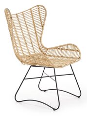 Кресло Halmar Indiana, цвет бежевый / черный цена и информация | Садовые стулья, кресла, пуфы | pigu.lt
