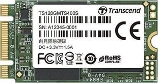Transcend TS128GMTS400S цена и информация | Внутренние жёсткие диски (HDD, SSD, Hybrid) | pigu.lt