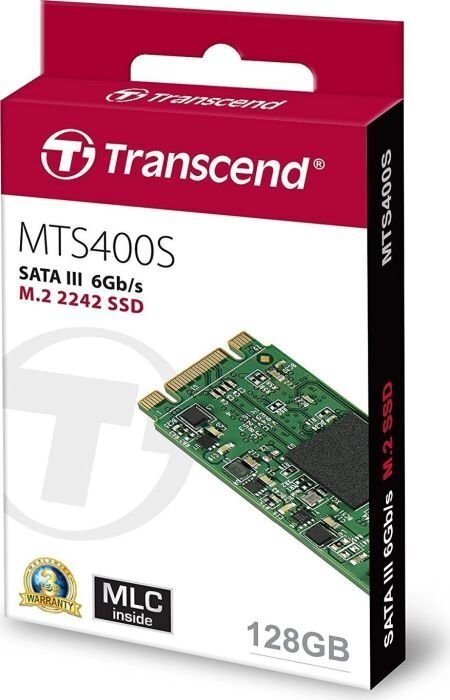 Transcend TS128GMTS400S kaina ir informacija | Vidiniai kietieji diskai (HDD, SSD, Hybrid) | pigu.lt