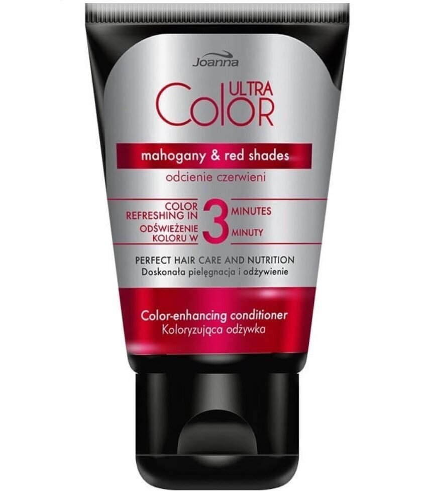 Dažomasis plaukų kondicionierius Joanna Ultra Color 100 g, Mahogany & Red Shades цена и информация | Balzamai, kondicionieriai | pigu.lt