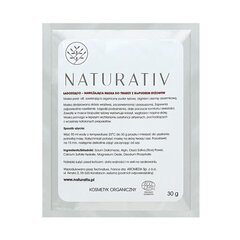 Veido kaukė Naturativ Face Mask With Rice Bio-Powder, 30g kaina ir informacija | Veido kaukės, paakių kaukės | pigu.lt