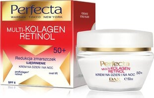 Veido kremas brandžiai odai Perfecta Multi-Kolagen Retinol 50+ 50 ml kaina ir informacija | Veido kremai | pigu.lt