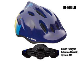 Детский велосипедный шлем Lazer Max Plus, синий цена и информация | Шлемы | pigu.lt