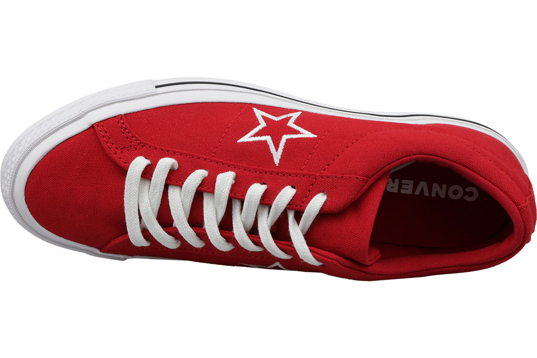 Sportiniai bateliai vyrams Converse One Star Ox 163378C, raudoni kaina ir informacija | Kedai vyrams | pigu.lt