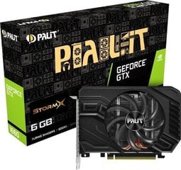 PALIT GeForce GTX 1660 StormX 6GB цена и информация | Видеокарты (GPU) | pigu.lt