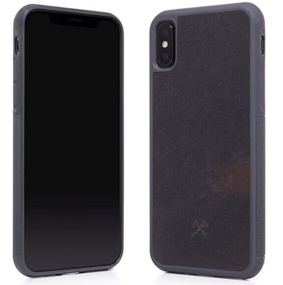 Woodcessories Stone Collection EcoCase, skirtas iPhone Xs Max, volcano black (sto056) kaina ir informacija | Telefono dėklai | pigu.lt