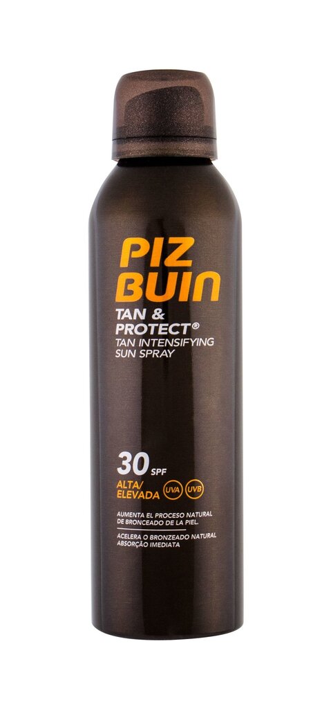 Purškiamas apsauginis losjonas nuo saulės Piz Buin Tan And Protect Tan Intensifying SPF30 150 ml kaina ir informacija | Kremai nuo saulės | pigu.lt