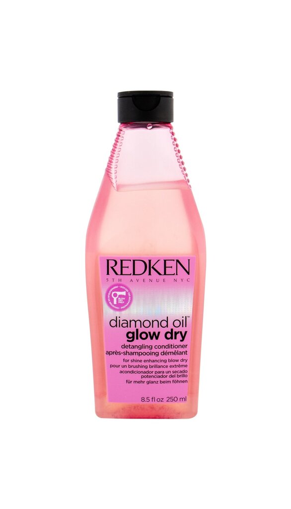 Drėkinamasis plaukų kondicionierius Redken Diamond Oil Dry Glow 250 ml kaina ir informacija | Balzamai, kondicionieriai | pigu.lt