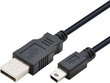 TB AKTBXKU3PBAW18B, USB/mini USB, 1.8 m цена и информация | Kabeliai ir laidai | pigu.lt