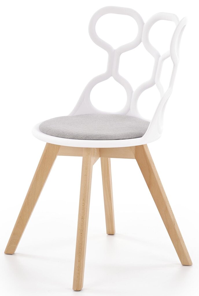 2-jų kėdžių komplektas Halmar K308, baltos/ąžuolo spalvos kaina ir informacija | Virtuvės ir valgomojo kėdės | pigu.lt