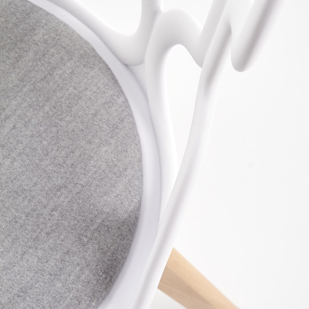 2-jų kėdžių komplektas Halmar K308, baltos/ąžuolo spalvos kaina ir informacija | Virtuvės ir valgomojo kėdės | pigu.lt