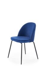 Комплект из 2-х стульев Halmar K314, синий / черный цена и информация | Стулья для кухни и столовой | pigu.lt