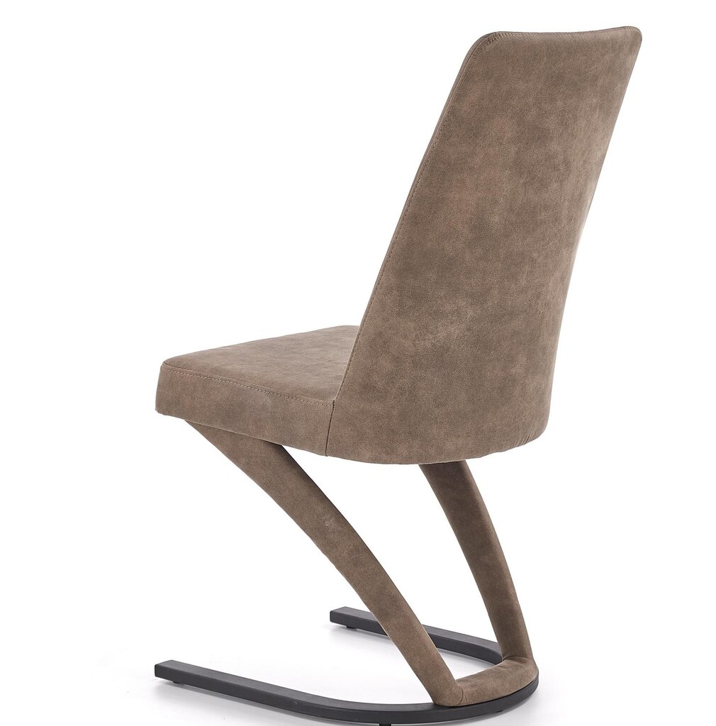 2-jų kėdžių komplektas Halmar K338, rudas/juodas kaina ir informacija | Virtuvės ir valgomojo kėdės | pigu.lt