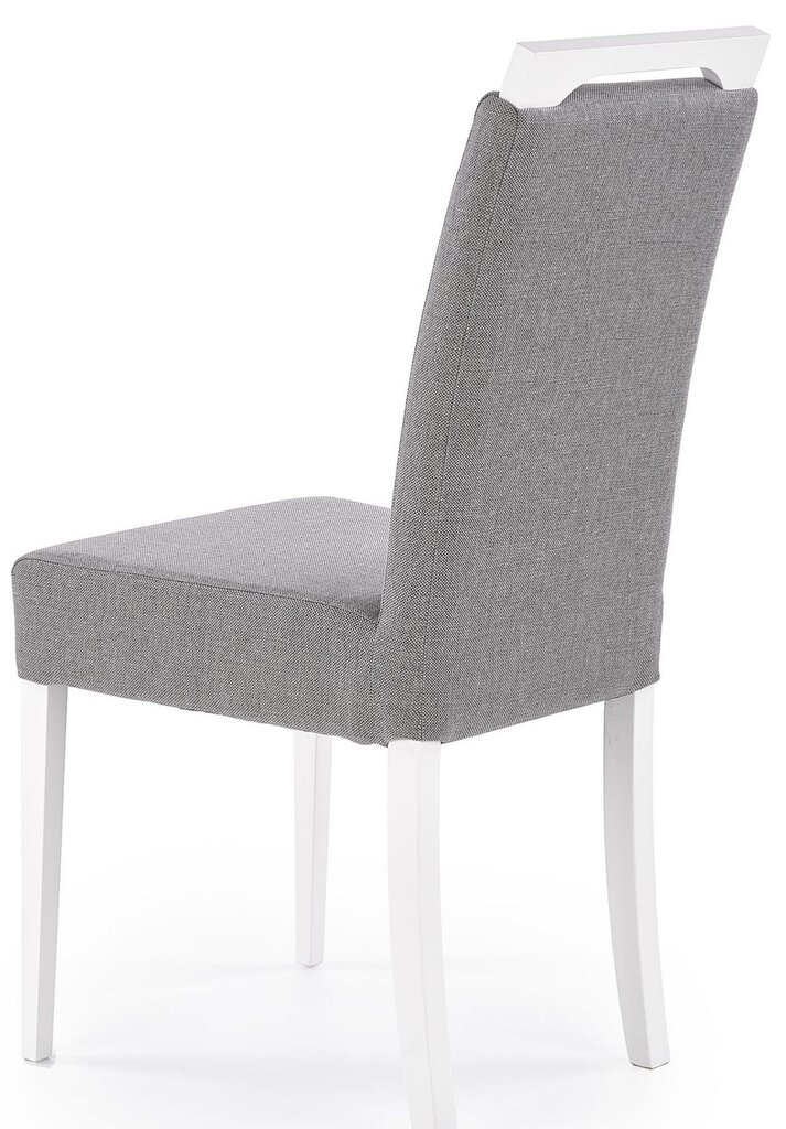2-jų kėdžių komplektas Halmar Clarion, pilkas/baltas kaina ir informacija | Virtuvės ir valgomojo kėdės | pigu.lt