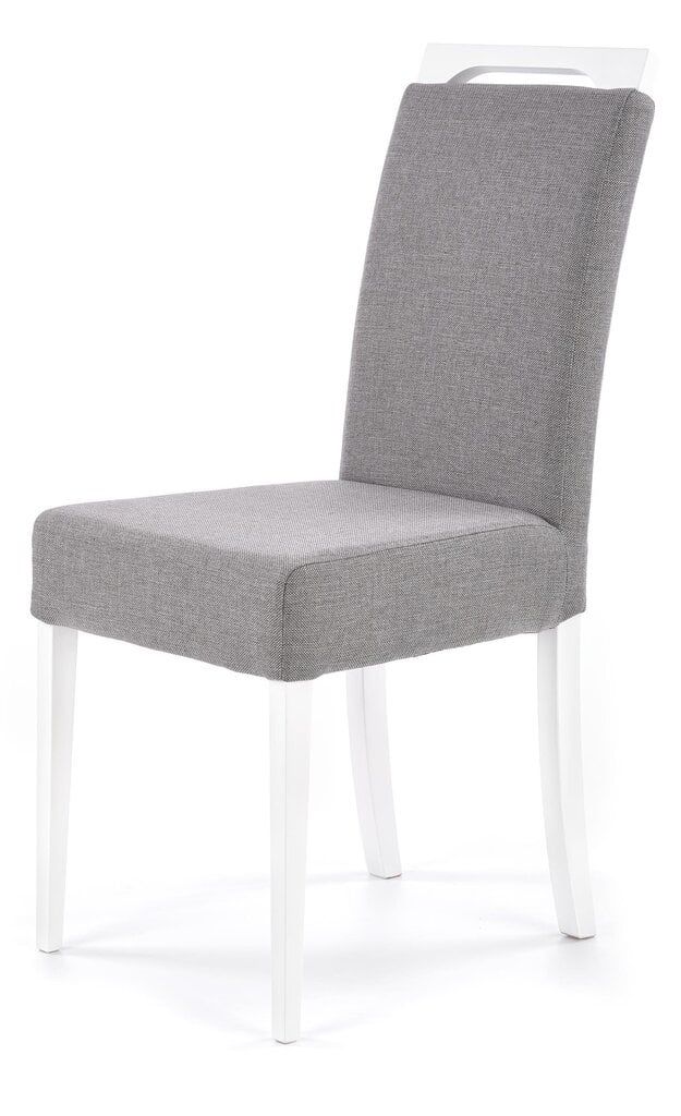 2-jų kėdžių komplektas Halmar Clarion, pilkas/baltas kaina ir informacija | Virtuvės ir valgomojo kėdės | pigu.lt