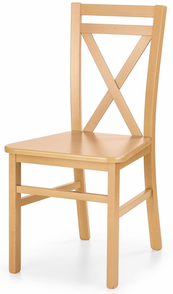 2-jų kėdžių komplektas Halmar Dariusz 2, ąžuolo spalvos цена и информация | Virtuvės ir valgomojo kėdės | pigu.lt