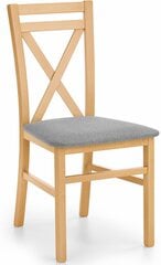 2-jų kėdžių komplektas Halmar Dariusz, rudas/pilkas kaina ir informacija | Virtuvės ir valgomojo kėdės | pigu.lt