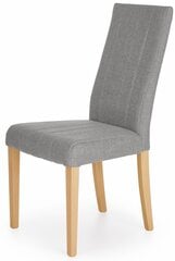 2-jų kėdžių komplektas Halmar Diego, šviesiai pilka/ruda kaina ir informacija | Virtuvės ir valgomojo kėdės | pigu.lt