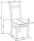 2-jų kėdžių komplektas Halmar Gerard 2, baltas/pilkas цена и информация | Virtuvės ir valgomojo kėdės | pigu.lt