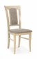 2-jų kėdžių komplektas Halmar Konrad, ąžuolo/smėlio spalvos цена и информация | Virtuvės ir valgomojo kėdės | pigu.lt
