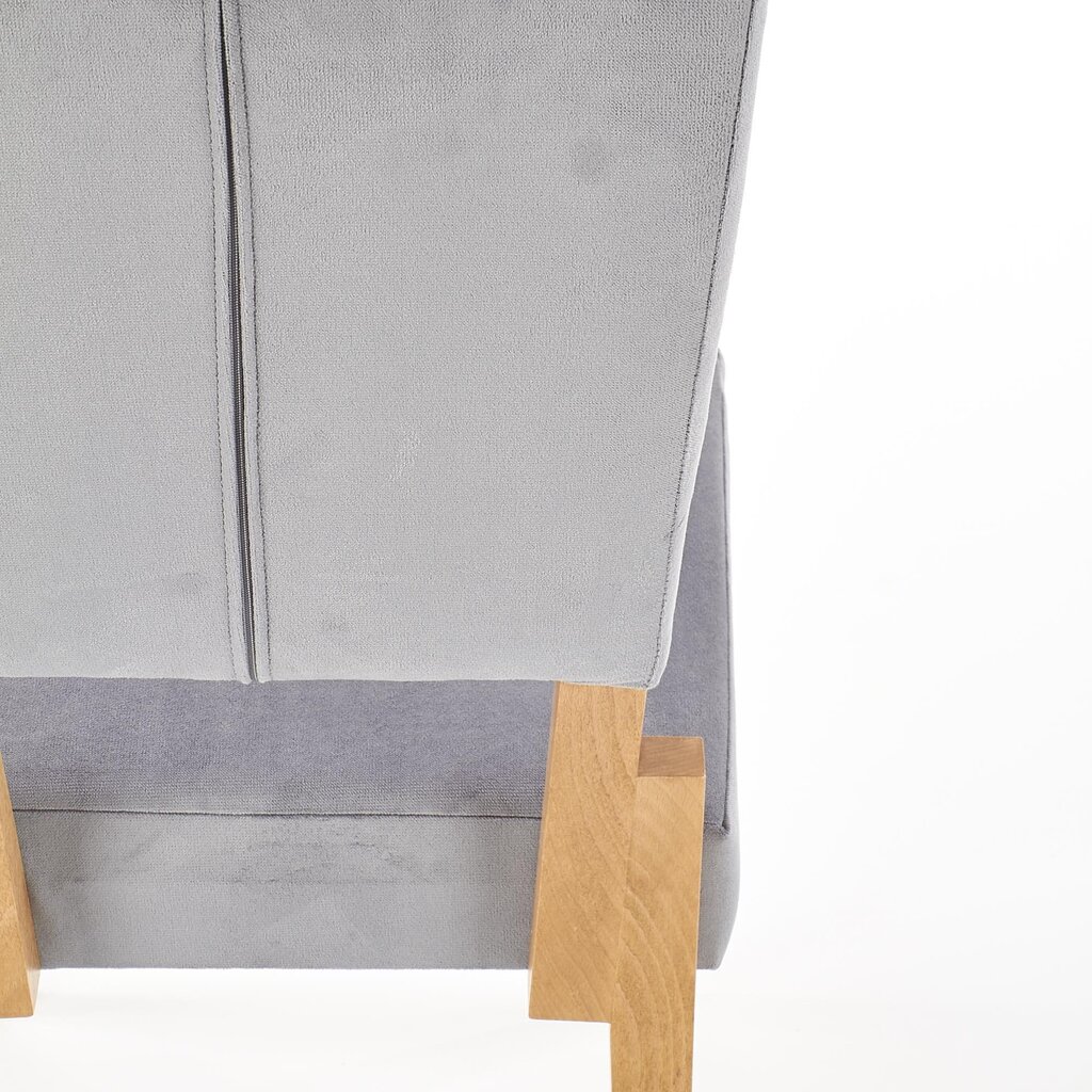 2-jų kėdžių komplektas Halmar Sorbus, pilkos/ąžuolo spalvos kaina ir informacija | Virtuvės ir valgomojo kėdės | pigu.lt