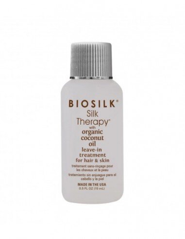Kokosų aliejus plaukams ir veidui Biosilk Silk Therapy Organic, 15 ml kaina ir informacija | Priemonės plaukų stiprinimui | pigu.lt