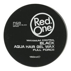 Воск для волос сильной фиксации Red One Aqua 150 мл, Black цена и информация | Средства для укладки волос | pigu.lt