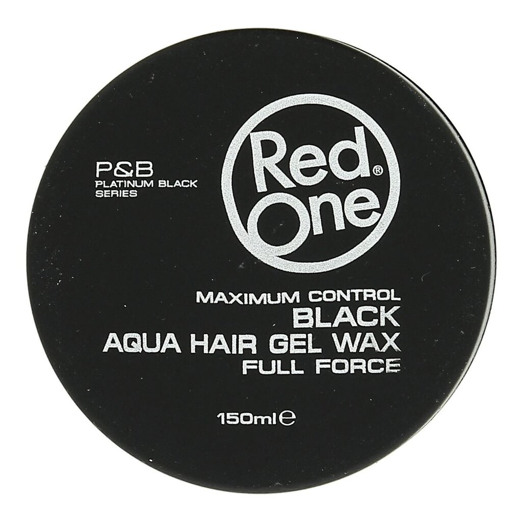 Stiprios fiksacijos plaukų vaškas Red One Aqua 150 ml, Black kaina ir informacija | Plaukų formavimo priemonės | pigu.lt