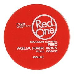 Stiprios fiksacijos plaukų vaškas Red One Aqua 150 ml, Red kaina ir informacija | Plaukų formavimo priemonės | pigu.lt
