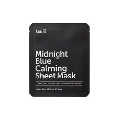 Veido kaukė Klairs Midnight Blue Calming, 25ml kaina ir informacija | Veido kaukės, paakių kaukės | pigu.lt