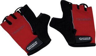 Велосипедные перчатки Futura, чёрный/красный цвет цена и информация | Одежда для велосипедистов | pigu.lt
