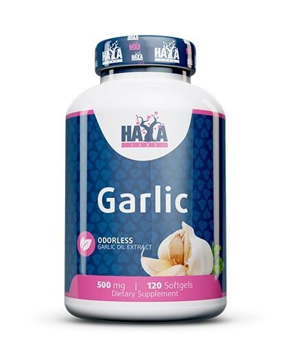 Maisto papildas Haya Labs Odorless Garlic 120 kaps. цена и информация | Vitaminai | pigu.lt