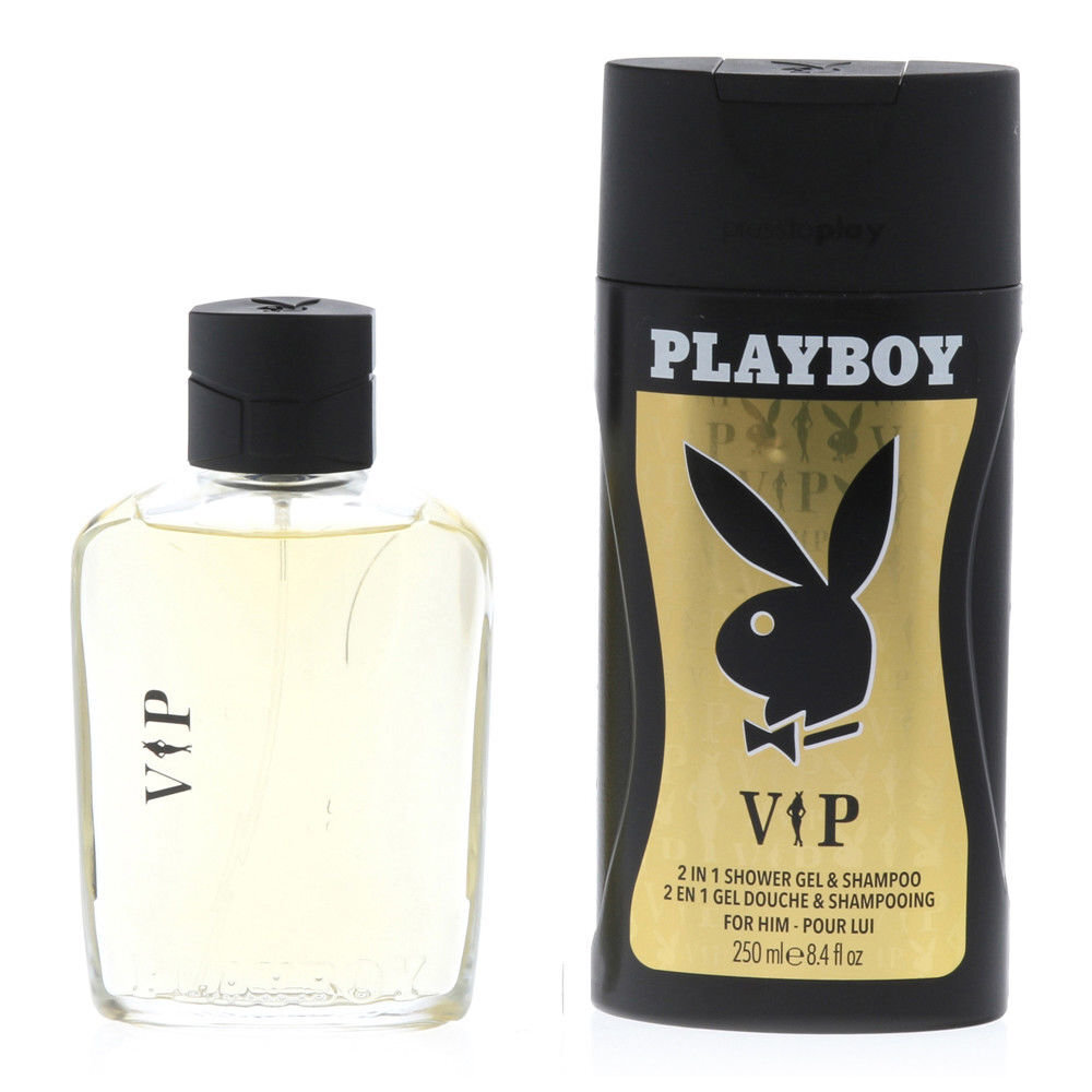 Rinkinys Playboy VIP vyrams: tualetinis vanduo EDT 100 ml + dušo želė 250 ml цена и информация | Kvepalai vyrams | pigu.lt