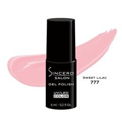 Gelinis nagų lakas "Sincero Salon", 6ml, SWEET LILAC, 777 kaina ir informacija | Nagų lakai, stiprintojai | pigu.lt