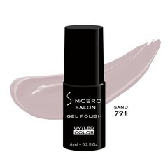 Gelinis nagų lakas "Sincero Salon", 6ml, SAND, 791 kaina ir informacija | Nagų lakai, stiprintojai | pigu.lt