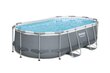 Karkasinis baseinas Bestway Power Steel Oval 427x250x100 cm, su filtru цена и информация | Baseinai | pigu.lt